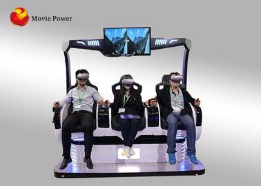 Simulateur de cinéma de réalité virtuelle d'amusement avec 9d les verres/3 sièges