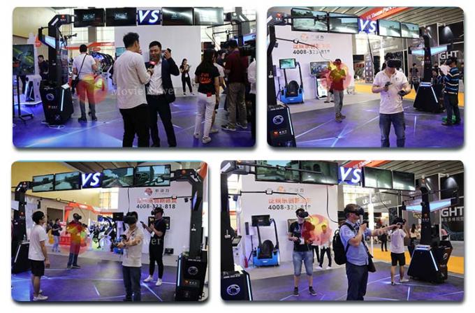 Joueurs interactifs du dispositif 4 de tir de la plate-forme 9D VR de HTC Vive pour le centre commercial 1