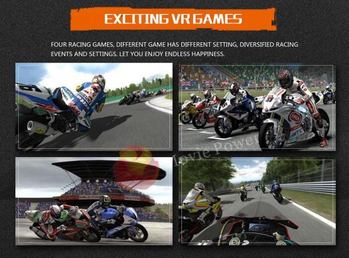 réalité virtuelle de la CE de simulateur de moto du jeu VR de la course 9d emballant le simulateur 1
