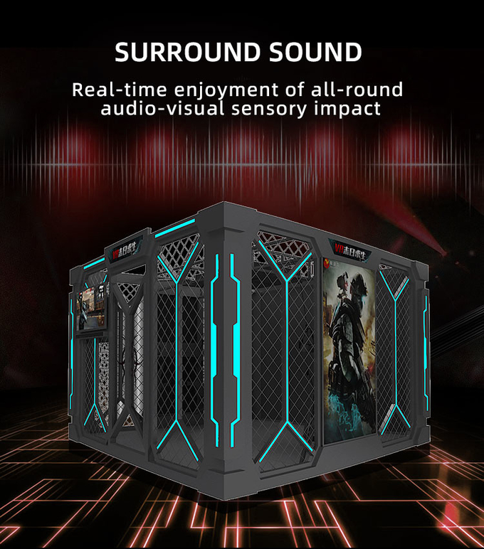 Fibre de verre VR Zombie Jeu 9d VR Simulateur de tir de réalité virtuelle Station de jeu 5