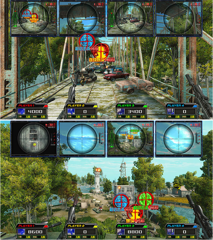 4 joueurs AR Sniper Coin Operated Arcade Game Machine Gun Shooting Equipement de jeu AR 1
